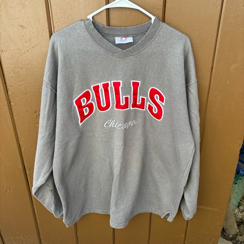 Vintage Dodger Chicago Bulls Sweatshirt Large Vtg USA